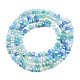 Chapelets de perles en verre électroplaqué EGLA-S192-001A-B08-2