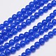 Natural & Dyed Malaysia Jade Bead Strands G-G659-8mm-A21-1