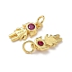 Латунные микро проложить кубического циркония подвески KK-L243-13G-01-2