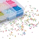 8000 pièces 10 couleurs perles de bugle en verre de couleur fluorescente SEED-YW0001-32-7