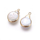 Colgantes naturales de perlas cultivadas de agua dulce PEAR-P059-Q01-6