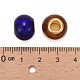 Grande rondelle verre de trou mixte perles européennes X-GPDL-Q013-M-4