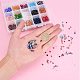 PandaHall About 1560 Pcs 15 Colors 4mm Faceted Bicone Rondelle Glass Beads Briolette Crystal Czech Spacer Beads for Jewelry Making EGLA-PH0003-03-3