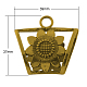 Bricolage pendentif écharpe cintres de style tibétain TIBE-30048-AG-RS-1