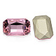 Faceted Rectangle Glass Pointed Back Rhinestone Cabochons RGLA-A017-18x27mm-S26-2