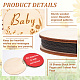 Round Wooden Cover Baby Scrapbook DIY Binder Photo Album DIY-WH0349-113A-4