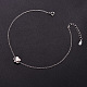 SHEGRACE Cute Design Rhodium Plated 925 Sterling Silver Anklet JA34A-4