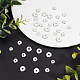Beebeecraft 1 Box 60Pcs 3 Size Flat Round Spacer Beads 925 Sterling Silver Plated Brass Disc Loose Jewelry Making Beads for DIY Bracelet Earring Necklace KK-BBC0003-56S-4