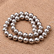 Polished Round Grade A Shell Pearl Bead Strands BSHE-M027-16mm-26-2