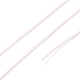 ラウンドワックスポリエステル糸ストリング  マイクロマクラメコード  ツイストコード  革縫い用  ピンク  0.65mm  約87.48ヤード（80m）/ロール YC-D004-02D-004-3