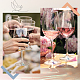 12 pièces 2 breloques en alliage de verre à vin en émail de style AJEW-SC0002-09-5