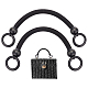 WADORN 2pcs Wooden Beaded Handbag Handles FIND-WH0111-201-1