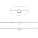 304 cadenas portacables con eslabones en estrella de acero inoxidable CHS-E006-02P-2