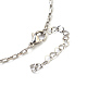 304 Stainless Steel Venetian Chain Pendant Necklaces NJEW-JN02217-04-4