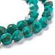 Synthetic Gold Line Turquoise Beads TURQ-F016-03B-07-3