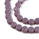 Chapelets de perles en verre opaque de couleur unie GLAA-N052-05A-A07-3