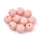 Handmade Polymer Clay Rhinestone Beads CLAY-T014-10mm-08-1