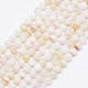 Chapelets de perles en agate à rayures naturelles X-G-F425-19-1