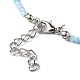 Bling-Glasperlen-Halskette für Damen NJEW-PH01492-01-2