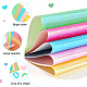 BENECREAT 40 Sheets 5 Colors Textured Cardstock A4 Shiny Glitter Craft Papers Sparkling Origami Paper for Scrapbooking Paper Cutting DIY-WH0304-325-5