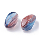 Perlina acrilica verniciata a spruzzo bicolore trasparente ACRP-T005-30-2