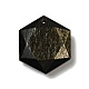 Natürliche goldene Schein Obsidian Anhänger G-D471-04-1
