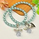 Lovely Wedding Dress Angel Jewelry Sets for Mother and Daughter BJEW-JB00728-02-1