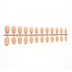 12 натуральный матовый сплошной цвет французские короткие накладные ногти разного размера MRMJ-T078-97-06-1