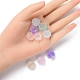 35Pcs Transparent Spray Painted Glass Beads GLAA-YW0001-70-4