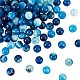 Olycraft 129 pièce/3 brins de perles d'agate en dentelle bleue naturelle de 8 mm G-OC0004-34-1