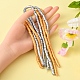 4Strands 2 Colors Handmade Polymer Clay Beads Strands CLAY-YW0001-60-6