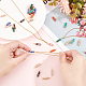 DICOSMETIC 36Pcs 9 Colors Natural Gemstone Pendants Column Crystal Pendant Dyed Quartz Charms Golden Copper Wire Wrapped Charms for Necklace Jewelry Making DIY Craft G-DC0001-13-3