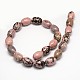 Natural Rhodonite Oval Beads Strands G-F236-02B-3