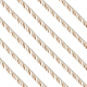 Fingerinspire 6m ポリエステルツイストリップコードトリム  家の装飾のためのツイスト トリム コード ロープ リボン  室内装飾品  手作り工芸品  ダークカーキ  21x11mm  約6.56ヤード（6m） OCOR-FG0001-64-1