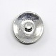 Nickel alliage sans plomb et de zinc strass sin bijoux plat rond boutons pression SNAP-G001-04A-FF-2