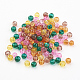 Cuocere perline di vetro crackle verniciato DGLA-X0006-4mm-08-2