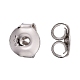 Rhodium Plated 925 Sterling Silver Ear Nuts X-STER-K167-041P-2