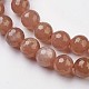 Chapelets de perles de sunstone naturelles G-J376-72-8mm-3