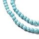 Chapelets de perles en howlite naturelle G-C025-03A-01-4