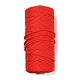 工芸品の編み物用の綿糸  クリムゾン  3mm  約109.36ヤード（100m）/ロール KNIT-PW0001-01-05-1