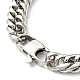 201 Stainless Steel Cuban Link Chains Bracelet for Men Women BJEW-H550-07B-P-3