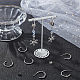Beebeecraft 10Pcs Brass Ring Stud Earring Findings KK-BBC0010-42-4