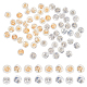 ARRICRAFT 60Pcs 2 Colors Silicone with Brass Ear Nuts FIND-AR0002-78-1