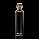 Botella de cristal frasco de vidrio para envases de abalorios X-CON-E008-60x16mm-2