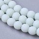 Brins de perles de verre opaque givré X-FGLA-G002-A10-3