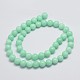 Chapelets de perles en jade de malaisie naturelle G-A146-8mm-B06-2