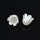 Tapas de abalorios de flores de perlas de imitación de plástico abs X-KY-T023-036-3