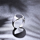 925 кольцо-манжета из стерлингового серебра Shegrace с родиевым покрытием JR789A-3