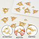 PH PandaHall 16pcs Spring Ring Clasps 4 Size 18K Gold Plated Closed Ring Clasps Long-Lasting Clasps Jewelry Link Connectors for DIY Craft Necklace Bracelet Anklet Jewelry Making FIND-PH0006-09-4