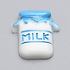 樹脂デコデンカボション  ミルク  ミックスカラー  26x21x6mm X-CRES-T005-56-2